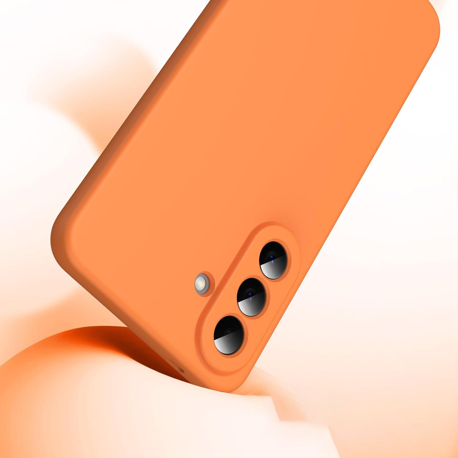 Husa Soft Touch, slim, ALC Mobile, anti soc, compatibila cu Samsung Galaxy A57, Portocaliu Tpu