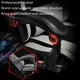 Scaun Gaming, TOP SCAUNE®, Scaun Gaming Ergonomic Cu Masaj Lombar Vibrator, Spatar Rabatabil 90-145°, Suport Picioare Retractabil, Piele PU Rezistenta, Perne Lombare Si Cervicale Reglabile, Baza Nylon Stabila, Rotire 360°, Negru/Gri