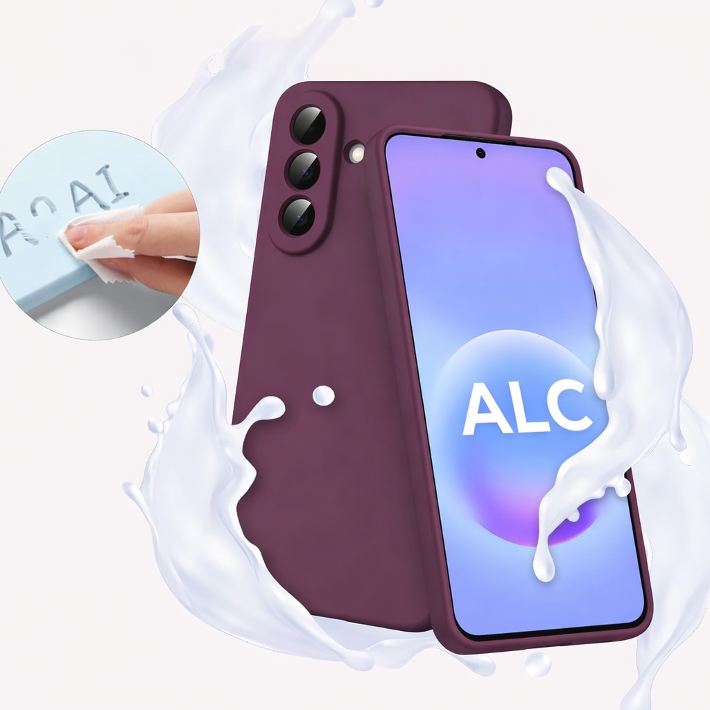 Husa Soft Touch, slim, ALC Mobile, anti soc, compatibila cu Samsung Galaxy A57, Visiniu Tpu