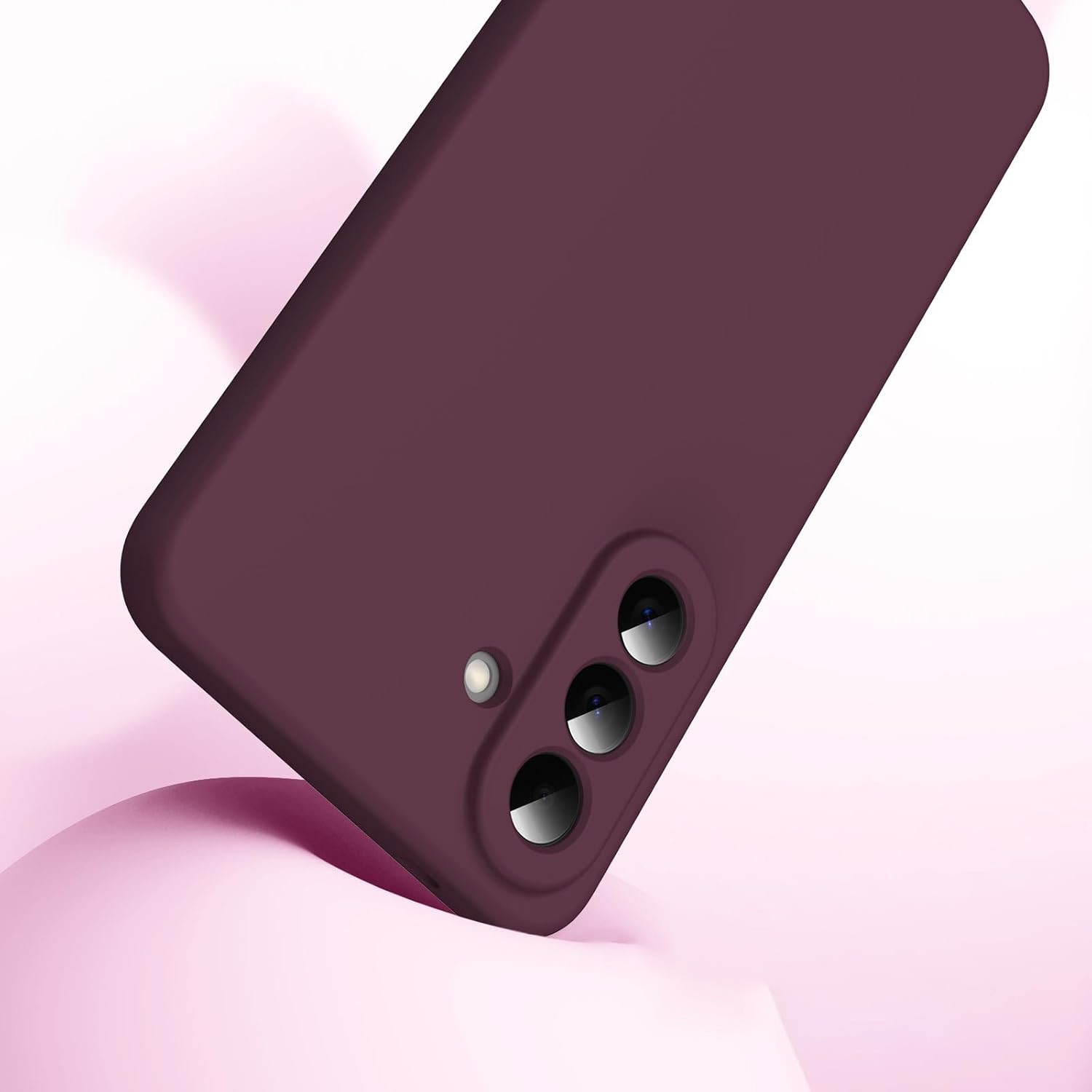 Husa Soft Touch, slim, ALC Mobile, anti soc, compatibila cu Samsung Galaxy A57, Visiniu Tpu