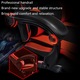 Scaun Gaming, TOP SCAUNE®, Scaun Gaming Ergonomic Cu Masaj Lombar Vibrator, Spatar Rabatabil 90-145°, Suport Picioare Retractabil, Piele PU Rezistenta, Perne Lombare Si Cervicale Reglabile, Baza Nylon Stabila, Rotire 360°, Negru/Rosu