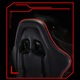 Scaun Gaming, TOP SCAUNE®, Scaun Gaming Ergonomic Cu Masaj Lombar Vibrator, Spatar Rabatabil 90-145°, Suport Picioare Retractabil, Piele PU Rezistenta, Perne Lombare Si Cervicale Reglabile, Baza Nylon Stabila, Rotire 360°, Negru/Rosu