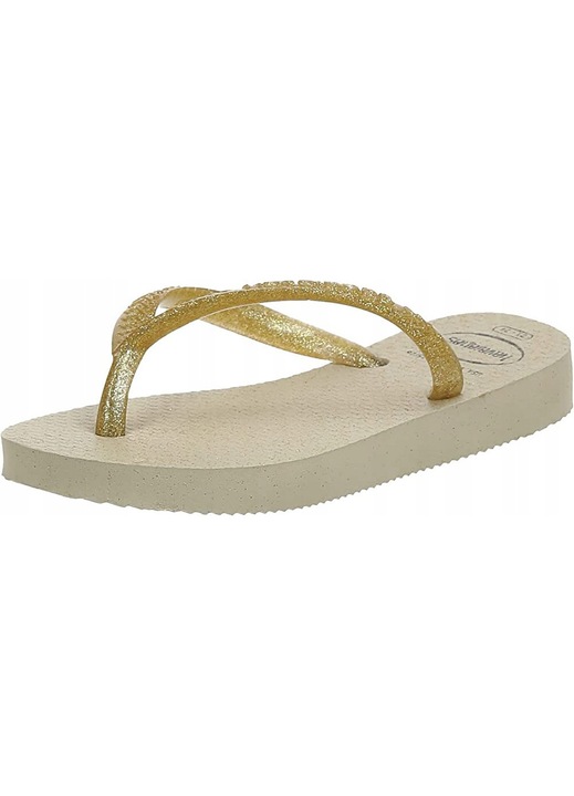 Детски чехли, Havaianas, с брокат, 23-24 EU