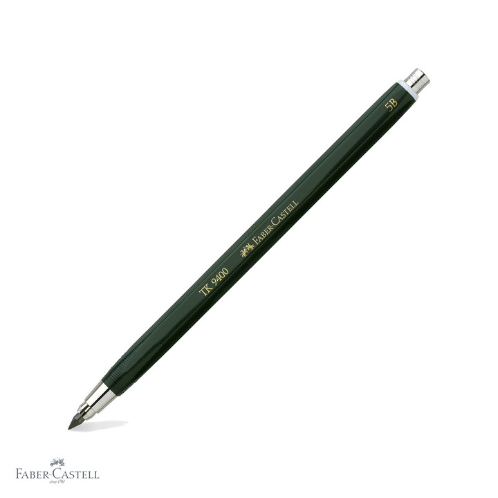 Creion mecanic Faber-Castell TK 9400 3.15mm 5B pentru desen artistic si schite tehnice