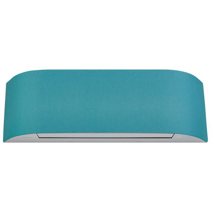 Aparat de aer conditionat Toshiba Haori 9000 BTU RAS-10J2AVSG-E1 RAS-B10N4KVRG-EV fata textila Emerald Blue, garantie 60 luni