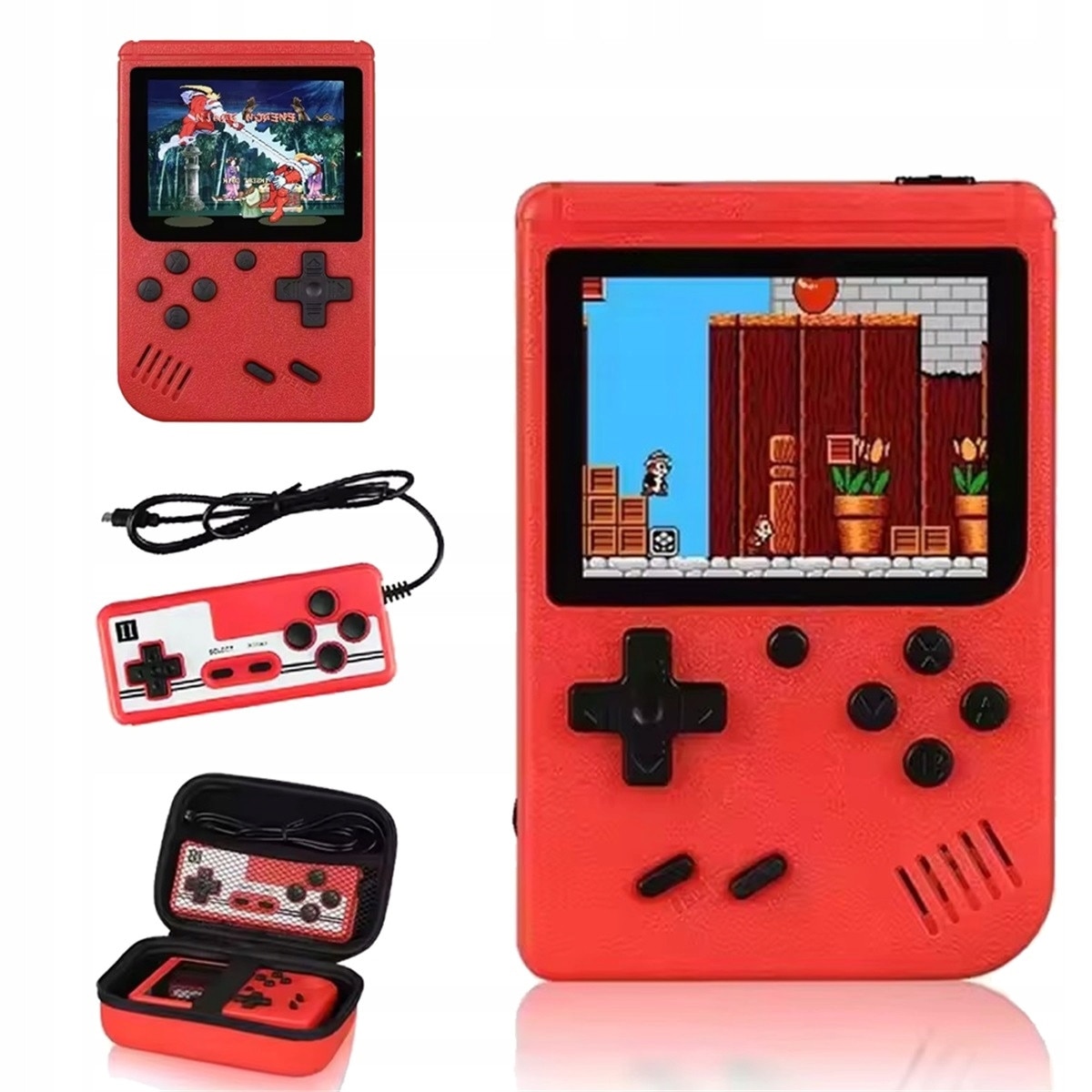 Consola de jocuri portabila, 800 jocuri, 3" ecran LCD