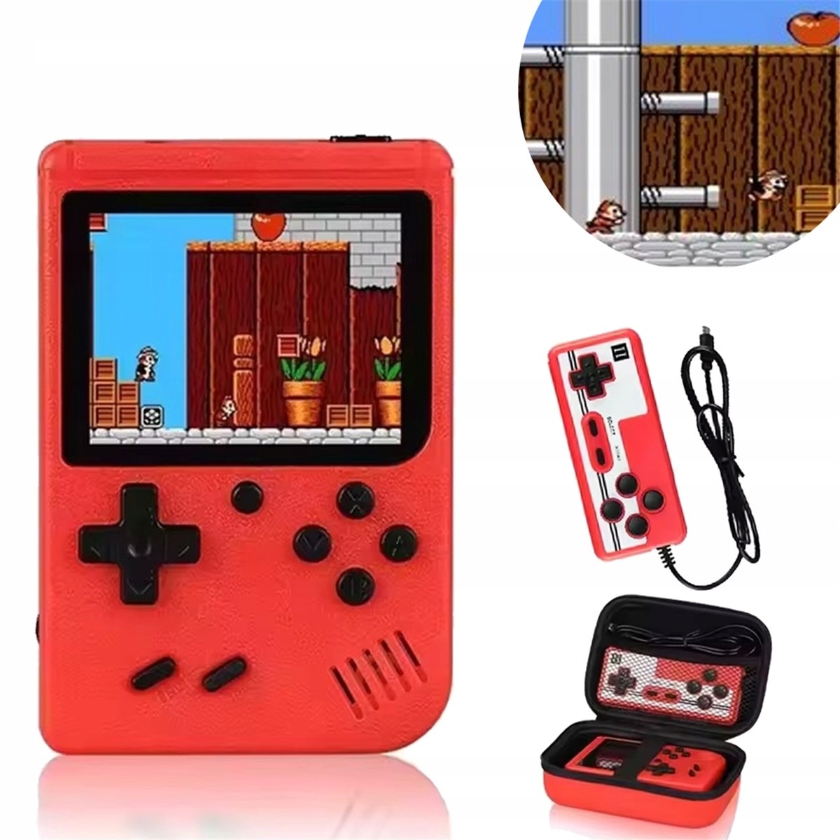 Consola de jocuri portabila, 800 jocuri, 3" ecran LCD