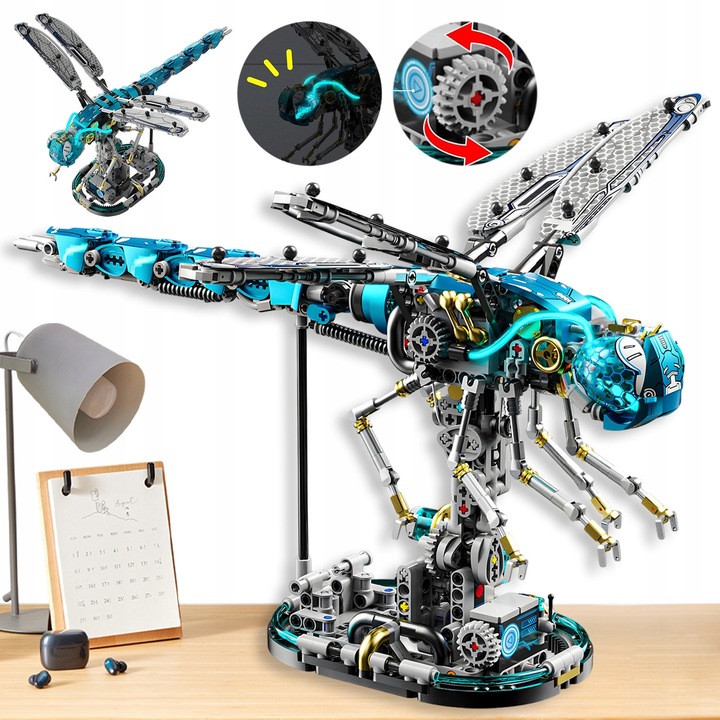 Set de constructie, Wazki, jucarie de asamblare, multicolor