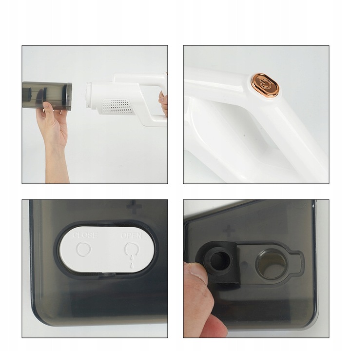 Aspirator vertical fara fir, putere de aspiratie 7KPA, fara sac