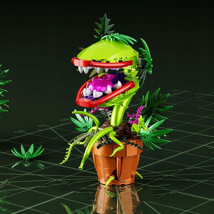 Set de constructie Klockow Do Budowania Roslin Pirania, plante carnivore, multicolor