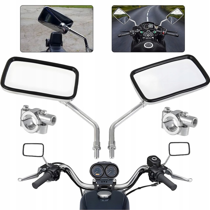 Set oglinzi biciclete Lusterko Rowerowe Hd, 2 buc, pentru biciclete montane si electrice