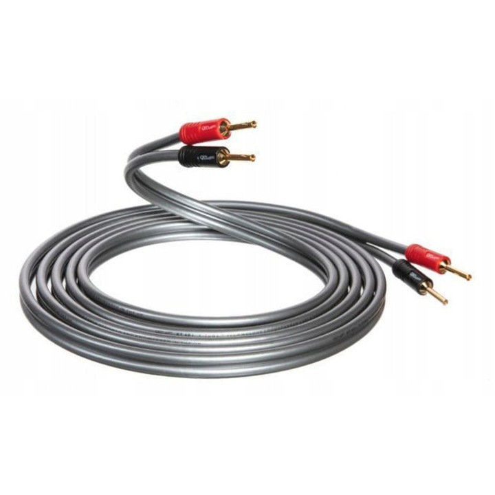 QED XT40i audiokábelek, 2x2m, 4mm², 6x14mm, fejlett dielektromos tulajdonságokkal