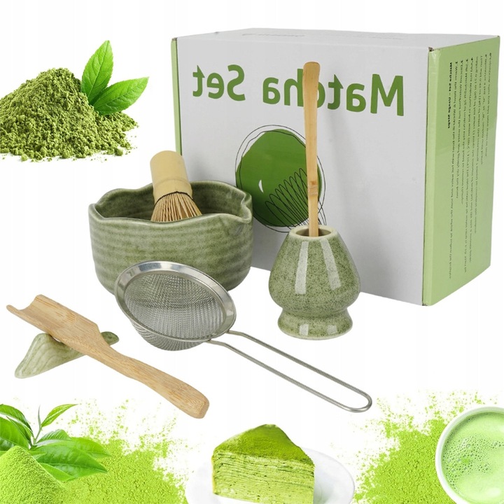 Set 7 unelte pentru prepararea matcha, accesorii ceai