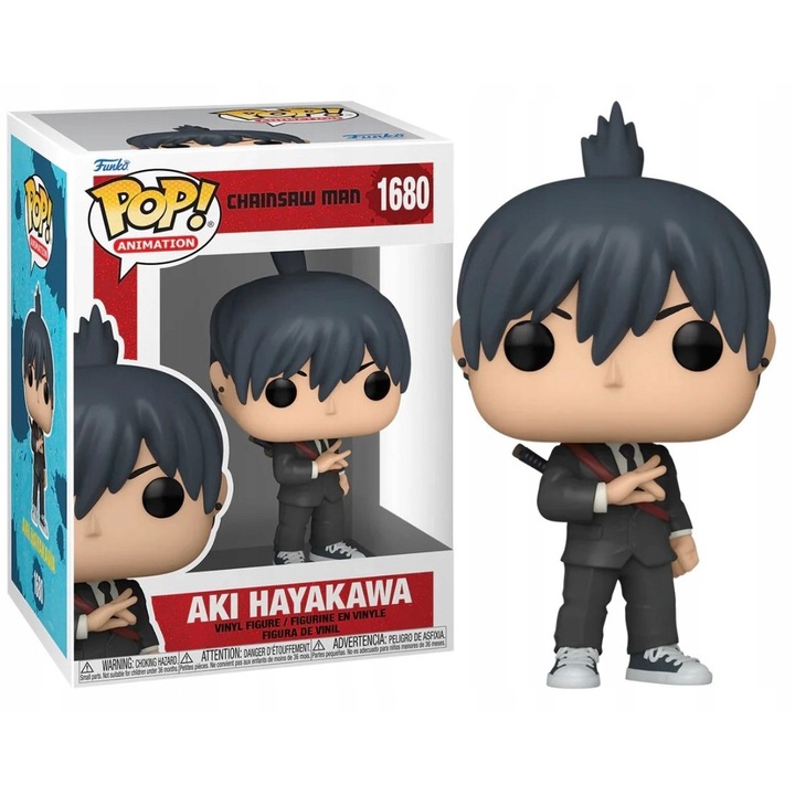 Figurina Funko Pop! Aki - Chainsaw Man, 9cm, vinil, livrata in cutie colectionara