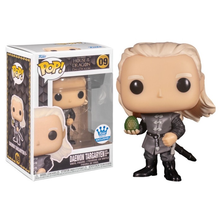 Figurina Funko POP! Daemon Targaryen cu ou de dragon, House of the Dragon, 09