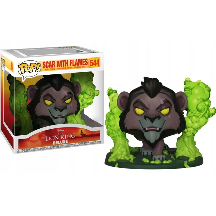 Figurina Funko Pop! Scar cu Flacari, Disney The Lion King, 10cm