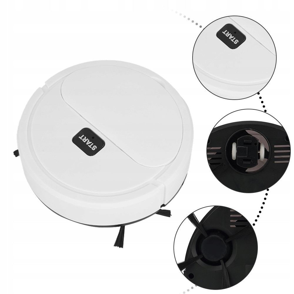 Robot de curatare multifunctional, K16, alb, 16x16x5,4cm, set complet