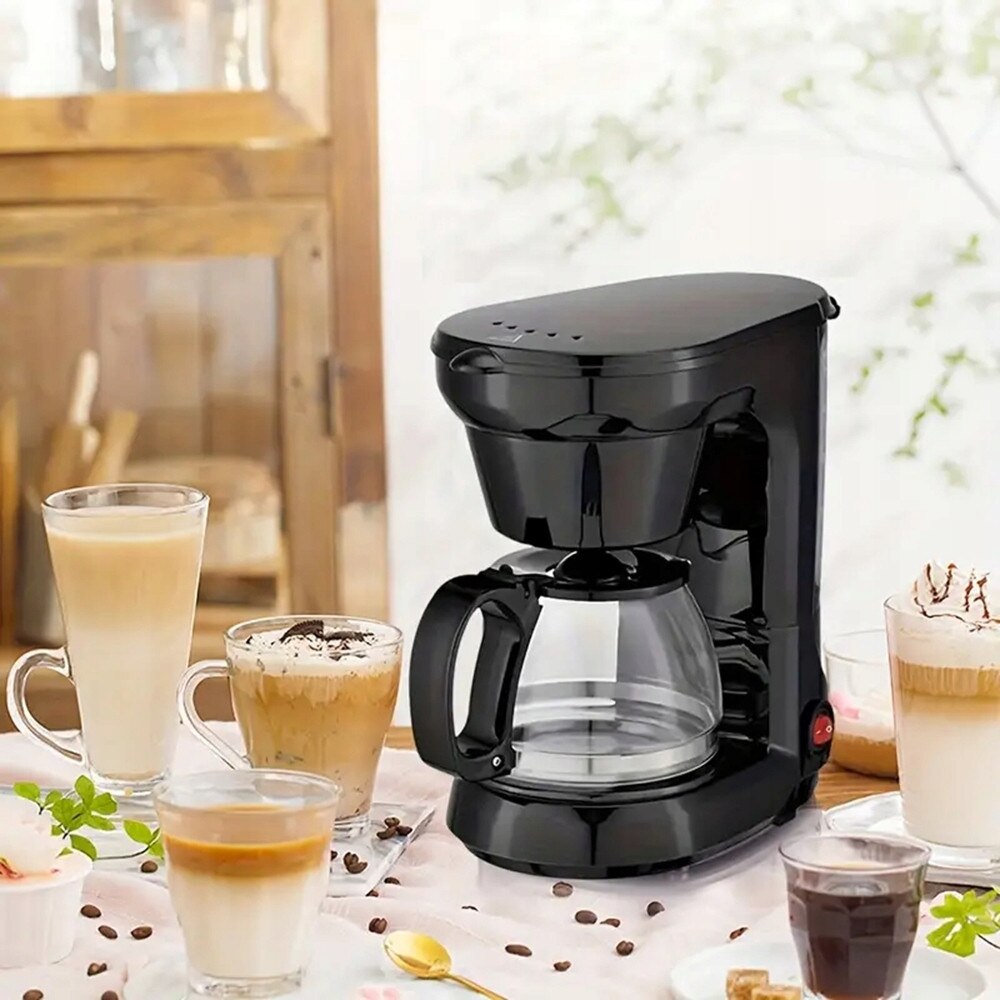 Carafa de sticla 0,75 L, Cafetiera cu filtru detasabil permanent