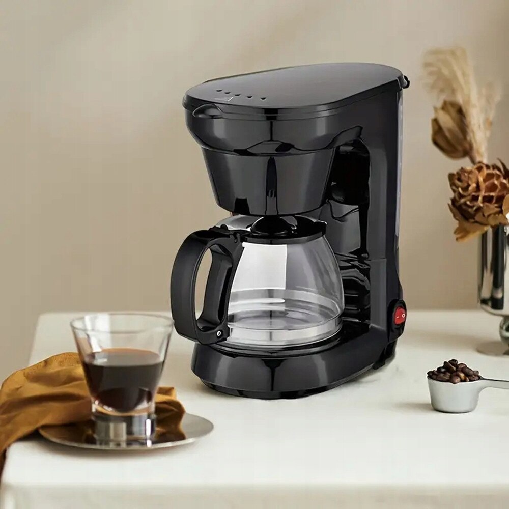Carafa de sticla 0,75 L, Cafetiera cu filtru detasabil permanent