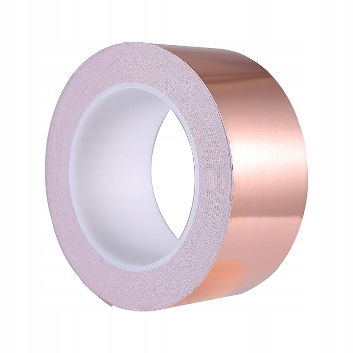 Banda cupru autocolanta, 5cmx25m, pentru protectie impotriva melcilor, culoare cupru, set 1 rola