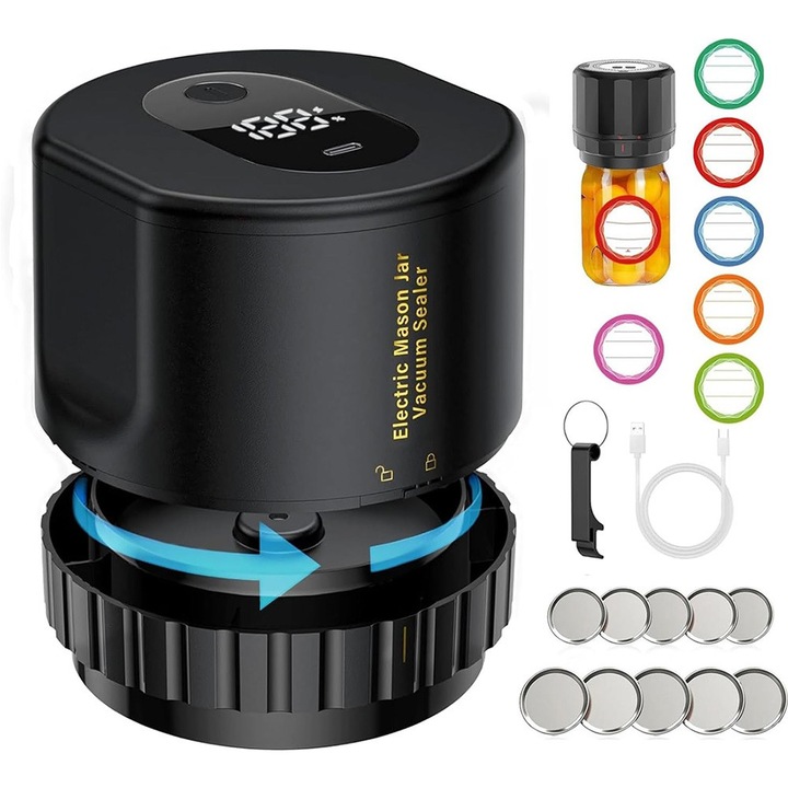 Aparat de vidat, 5w, set cu 10 capace