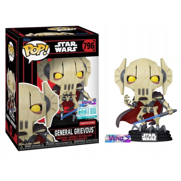 Figurina Funko General Grievous 796 Star Wars, vinyl, multicolor