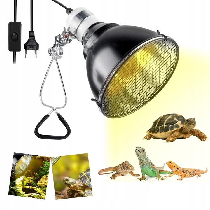 Terráriumi világító lámpa 360, UVA UVB, E27, szett