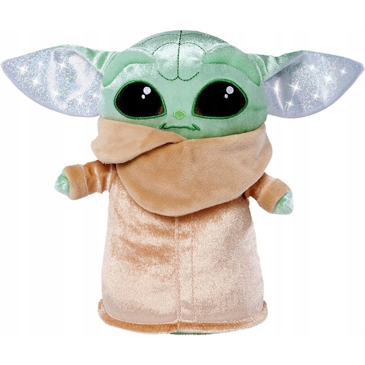 Jucarie de plus, Grogu Baby Yoda, 25x16x14cm, set limitat 100 ani Disney, Simba