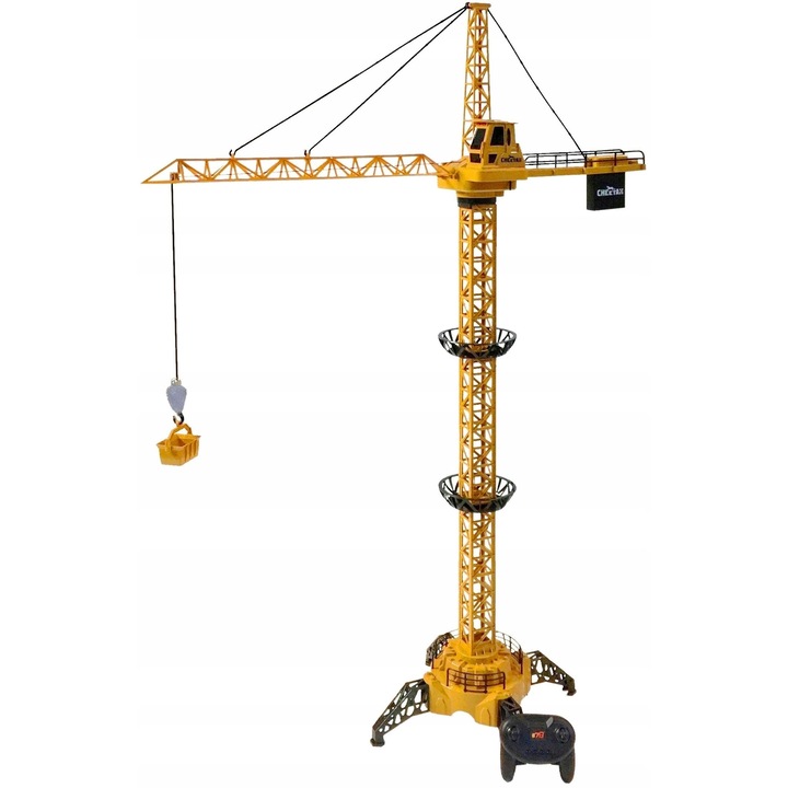 Macara de jucarie Nicola Toys, 128cm, telecomanda control, cu sunete realiste
