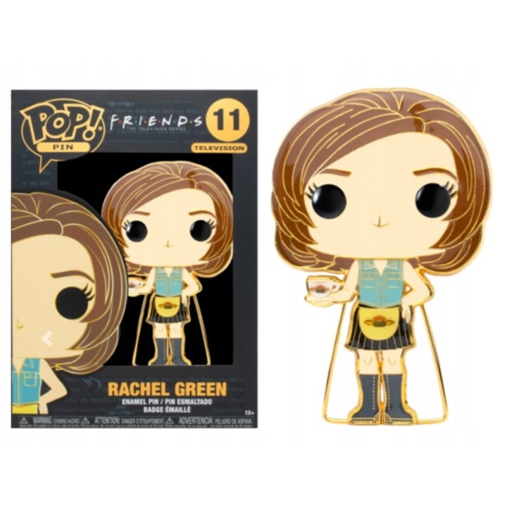 Rachel Green figura 11 Friends Funko POP! PIN, 9cm, levehető állvánnyal, ablakos csomagolás