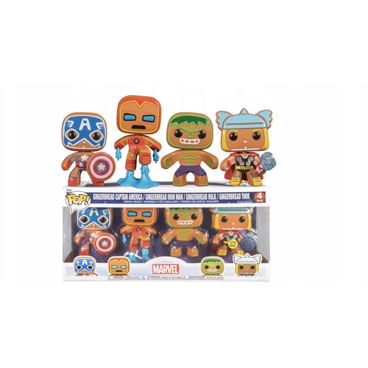 Funko Pop! Holiday Gingerbread figura szett, 4 darab, 10cm, vinil, többszínű