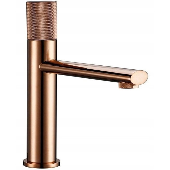 Baterie sanitara PDS, model PREMIUM EXCLUSIVE, miez cu ceramica, finisaj cupru lucios, montare pe chiuveta