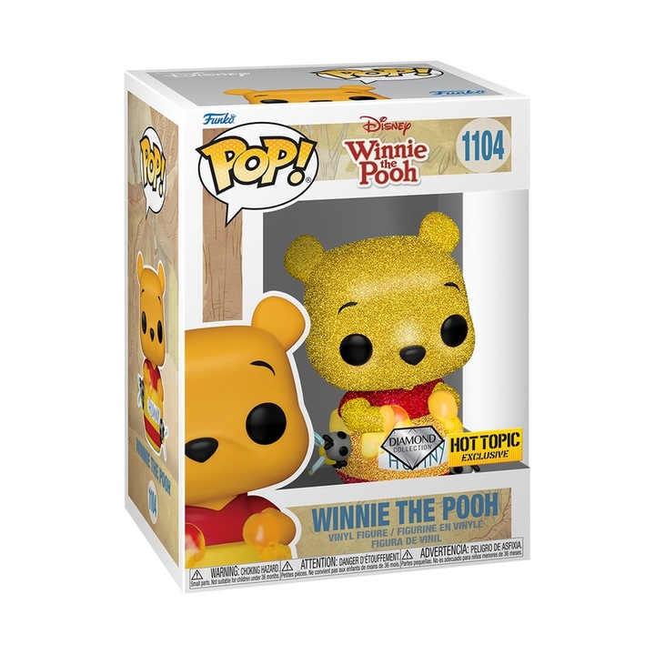 Winnie the Pooh 1104 Diamond figura, Funko, különleges kiadás, 9cm, vinyl