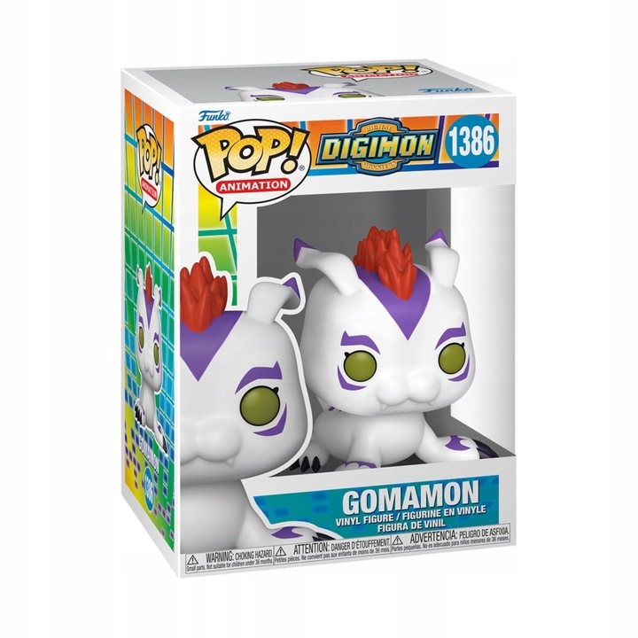 Funko Pop! Digimon Gomamon gyűjthető figura, 9.5cm, vinil