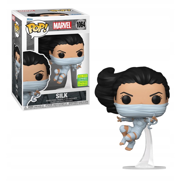 Funko POP Marvel figura - Silk 1064, vinyl, finom részletek, 3+ év