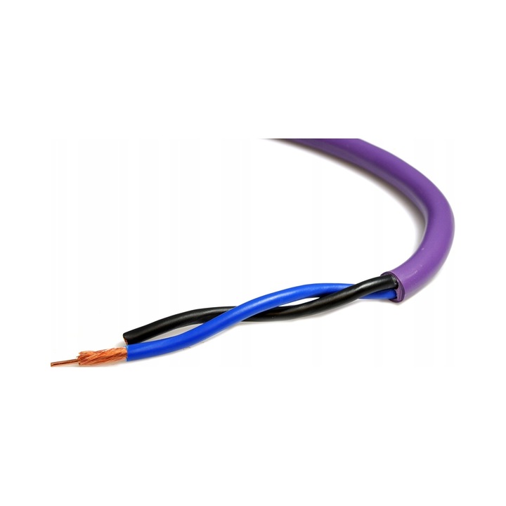 Melodika MDC2400 audiokábelek, 2x4,0mm2, BassCore technológia, lila, 9,5mm