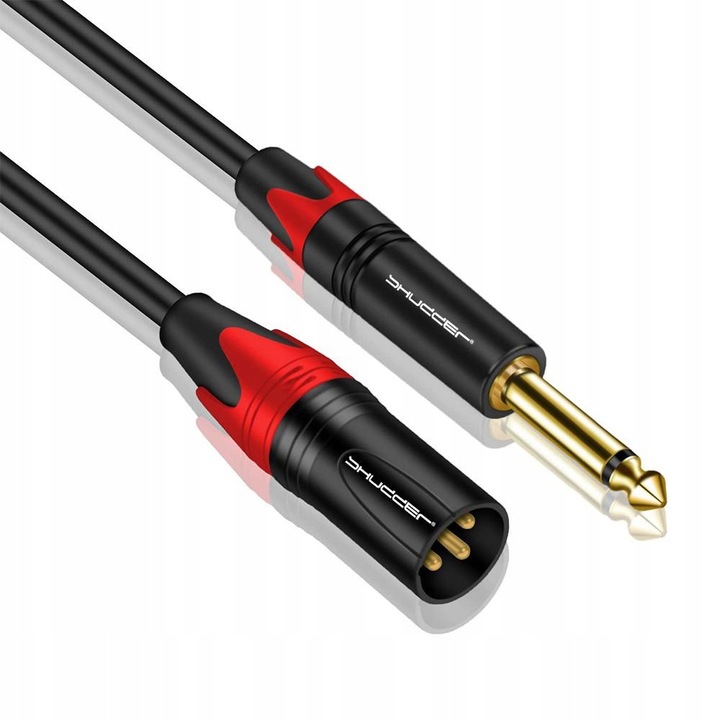 Jack 6.35mm - XLR 1.5m Shudder audiokábelek, rézmaggal, strapabíró