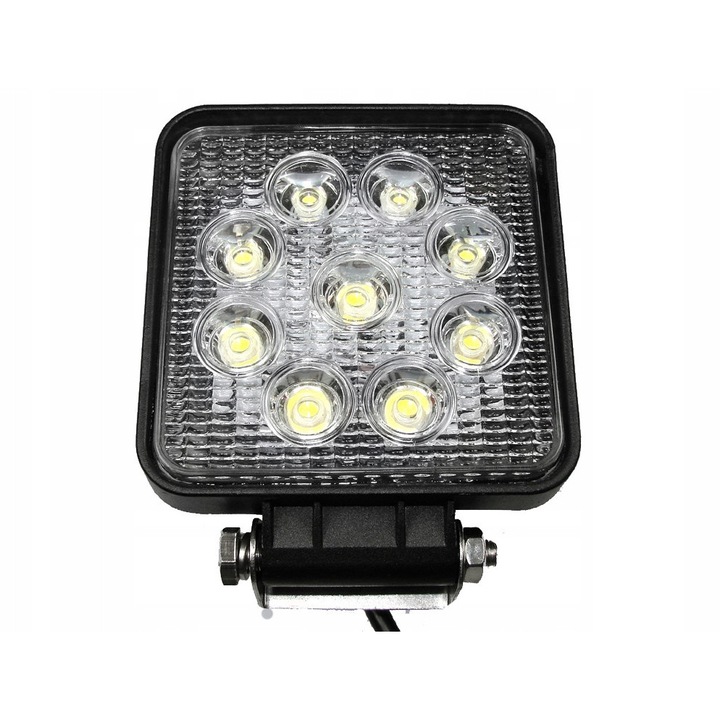 Reflector LED 9x3W, 1600LM, IP68, 105x126x65mm, multicolor