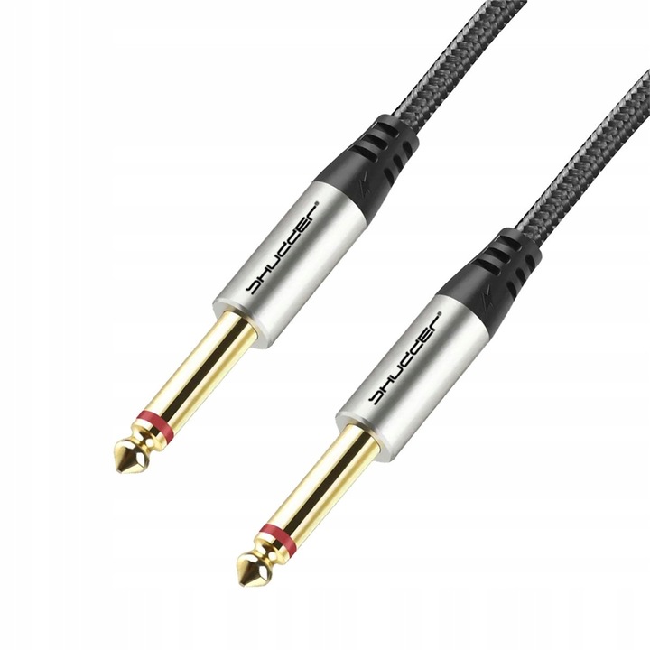 Cabluri audio Shudder, set 5m, jack 6.3mm mono, textil, pentru instrumente si echipamente audio