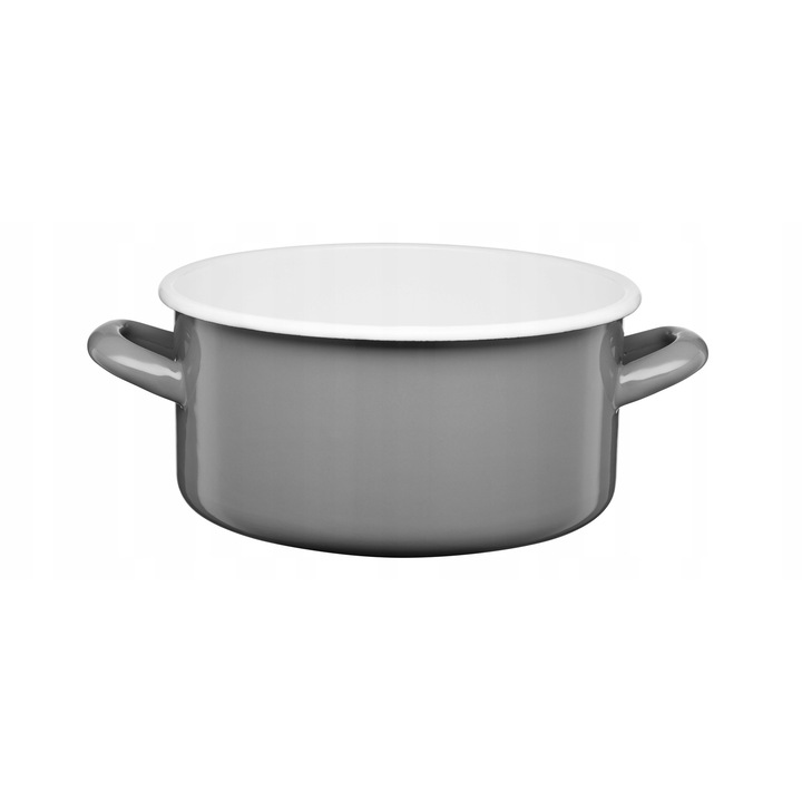 Galicja zománcozott serpenyő 20cm/3,0L, szürke, egyenletes hőelosztást biztosító gyűjtővel