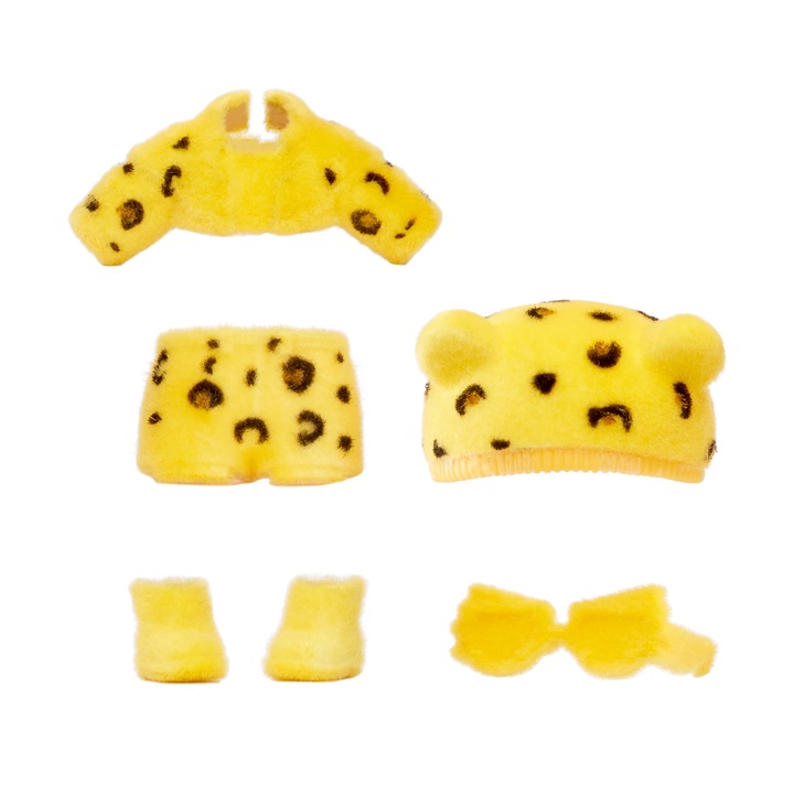 NaNaNa Fuzzy Surprise Jaguar Girl, кукла с пухкава козина, 17см, многоцветна