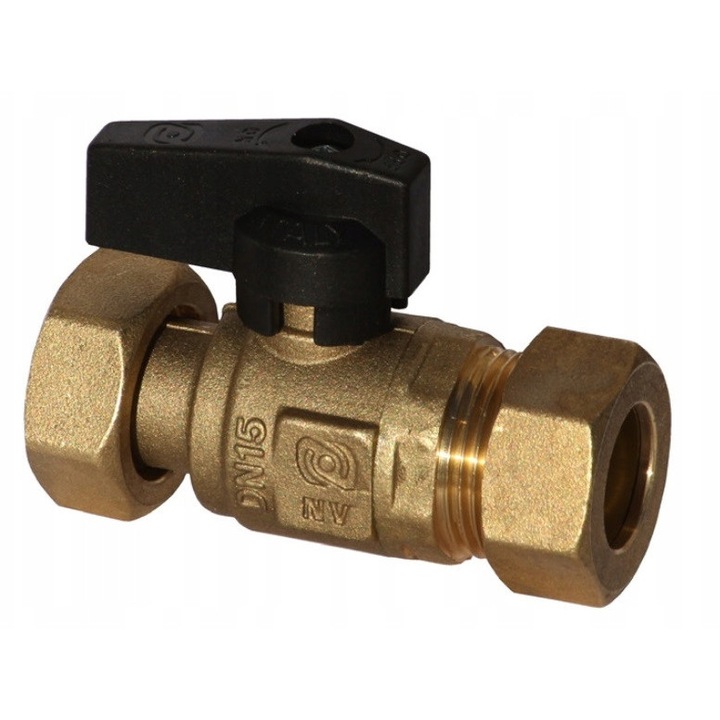 Ottone golyóscsap 3/4" KB x 18, fekete
