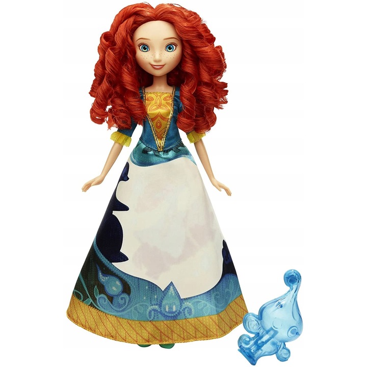 Papusa Disney Printesa cu Rochie Magica, Bella sau Roszpunka, 30cm