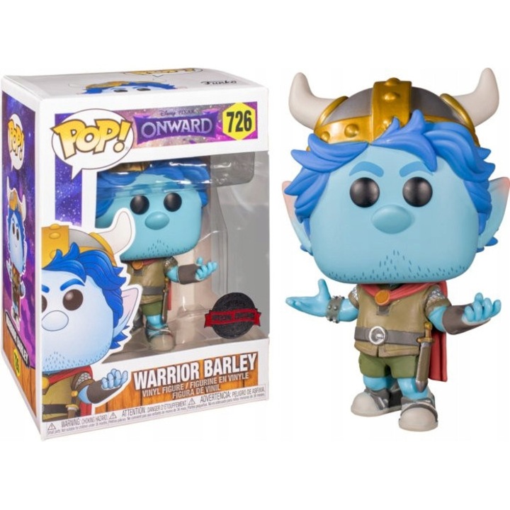 Funko POP Disney Onward - Warrior Barley figura, vinil, finom részletek, 10cm