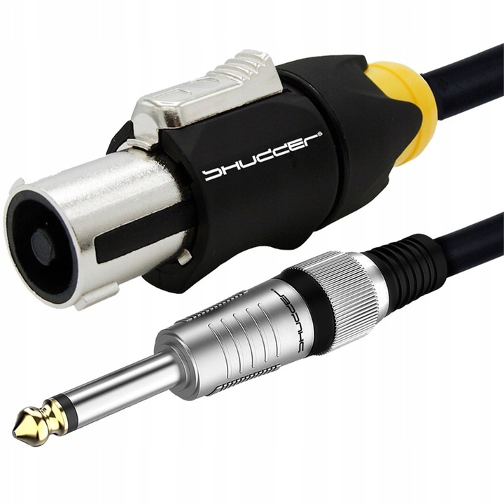 Jack 6.3mm Speakon kábel 5m, Shudder, fém