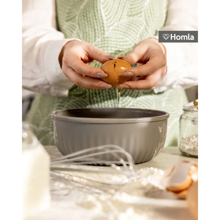 Galicja zománcozott edény 6L, 22cm, szürke, könnyen tisztítható