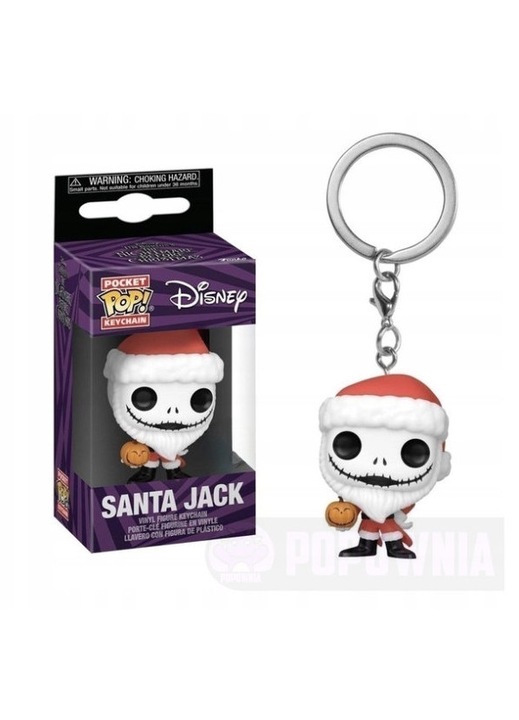 Breloc Santa Jack, Funko, mini figura, 3-4 cm, vinil, ablakos csomagolással