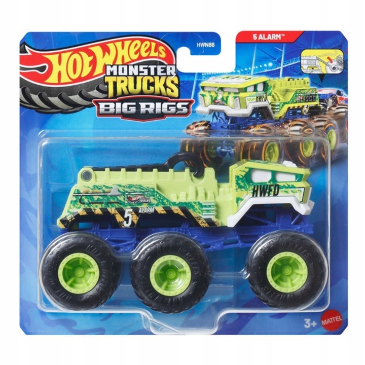 Prajitor Hot Wheels Monster Trucks, 14x10cm, set, pentru copii 3+ ani