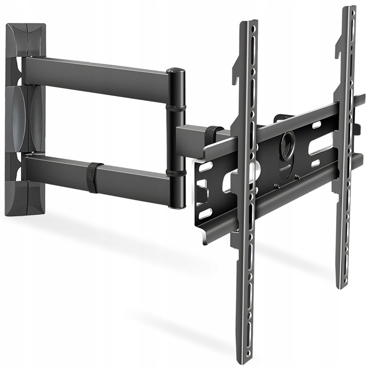 Forgatható TV-állvány, 26-55'', fekete, 30 kg teherbírás, állítható