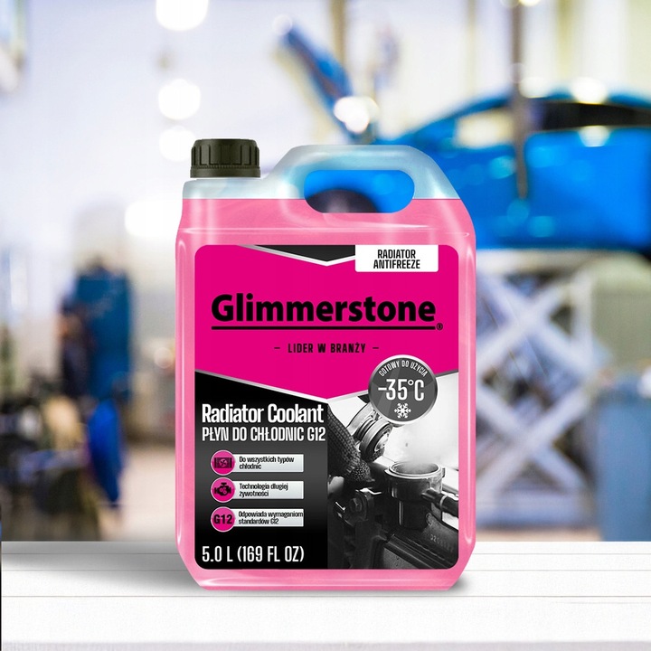Lichid de racire radiator G12, Glimmerstone, -35C, 5L, multisezonier